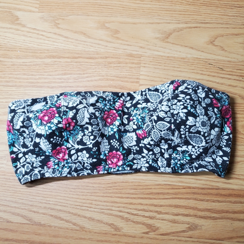 Kiara Floral Bandeaus Bra Roses Brids Medium